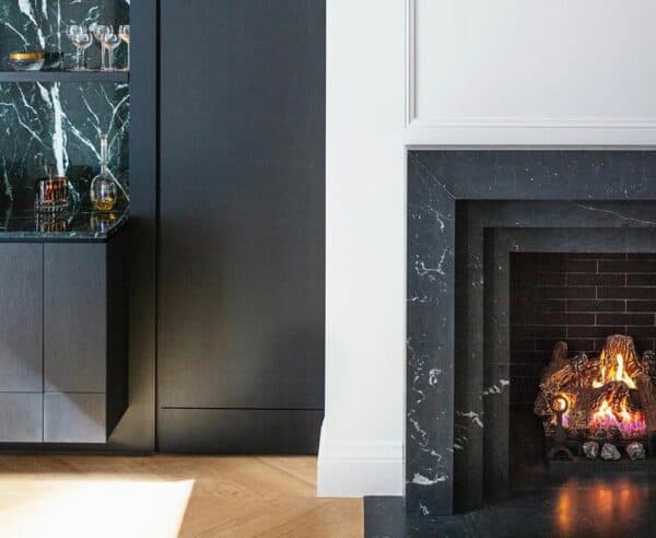 Nero Marquina Fireplace