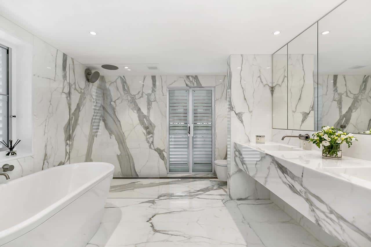 Calacatta Marble Bathroom