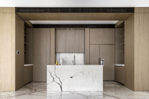 Calacatta marble kitchen