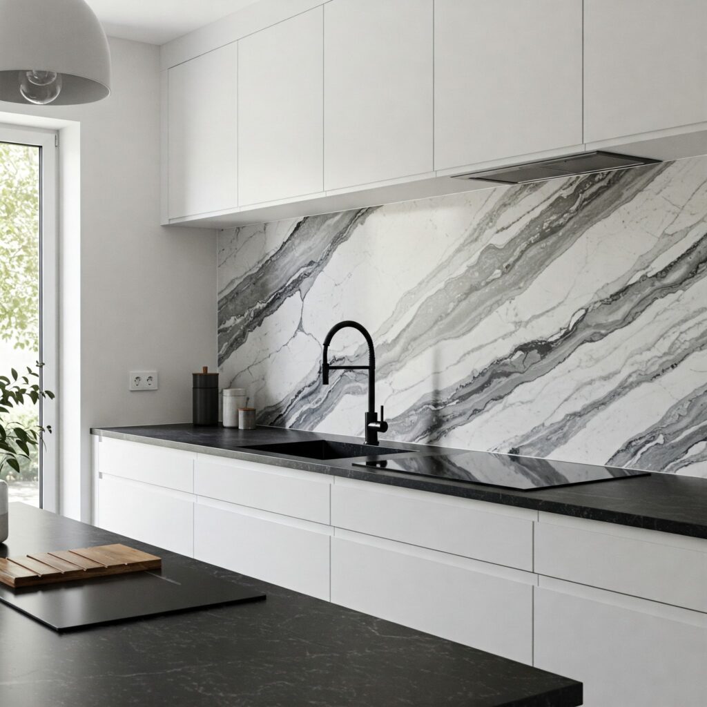 Marble Kitchen Backsplashes
